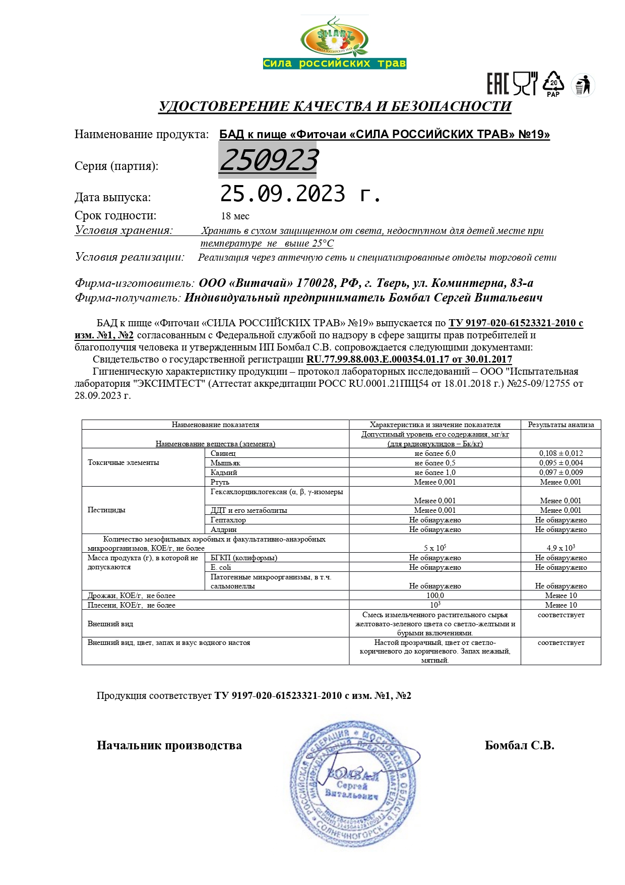 Паспорт №092023